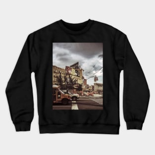 Bowery City Traffic Manhattan NYC Crewneck Sweatshirt